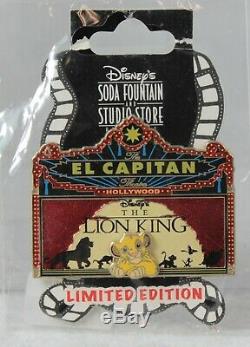 Disney LE 300 Pin Marquee El Capitan Theatre DSF DSSH The Lion King Simba