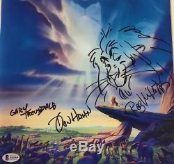 Disney LION KING Cast Signed & Sketch 11x17 Movie Poster Photo Beckett BAS COA