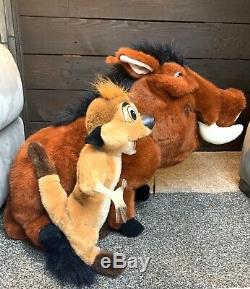 Disney LION KING Timon and Pumbaa Lifesize Plush Douglas Cuddle Toy RARE NWT