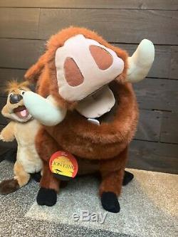 Disney LION KING Timon and Pumbaa Lifesize Plush Douglas Cuddle Toy RARE NWT
