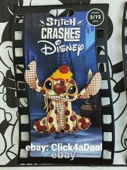 Disney Lady and the tramp and Lion King Stitch Crashes Disney Jumbo Pins NEW