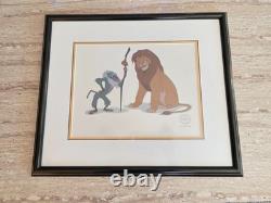 Disney Lion King 1994 Simba & Rafiki Limited Edition Sericel Framed 1994
