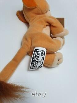 Disney Lion King 2 Simba's Pride 1998 Mattel Kiara Beanie Plush Toy New With Tag