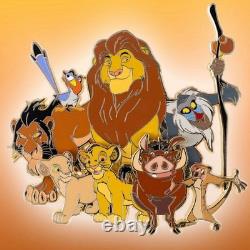 Disney Lion King Cast Cluster Pin LE 200 PALM Exclusive Simba Scar Mufasa Rafiki