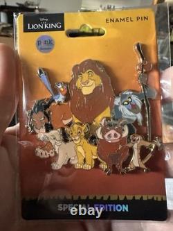 Disney Lion King Cast Cluster Pin LE 200 PALM Scar Simba Mufasa Rafiki