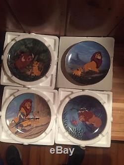 Disney Lion King Collector Plates By Bradford Exchange Complete Set Of 12