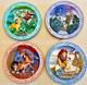 Disney Lion King Collector's 3d Plates (set Of 4) Of 7500 With Coas & Stands Mib