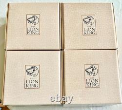 Disney Lion King Collector's 3D Plates (set Of 4) Of 7500 with COAs & Stands MIB