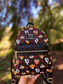 Disney Lion King Faces Embroidered Mini Backpack Exclusive
