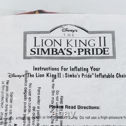 Disney Lion King II 2 Simba's Pride Inflatable Chair 1999 Vintage New