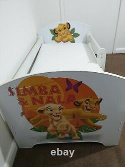 Disney Lion King Kids Bed Frame 70x140 + wall shelf