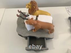 Disney Lion King Limited Ed Simba Pride Rock Figurines 10th Anniversary Watch