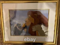 Disney Lion King Limited Edition Cel Set Up Framed & Certificate & Free Shipping