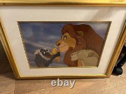 Disney Lion King Limited Edition Cel Set Up Framed & Certificate & Free Shipping