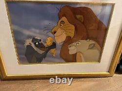 Disney Lion King Limited Edition Cel Set Up Framed & Certificate & Free Shipping