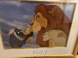 Disney Lion King Limited Edition Cel Set Up Framed & Certificate & Free Shipping