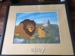 Disney Lion King Limited Hand Painted 2500 Edition Serigraph Animation Cel