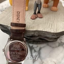 Disney Lion King Ltd Ed 1000 Simba Pride Rock Figurines 10th Anniversary Watch