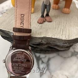Disney Lion King Ltd Ed 1000 Simba Pride Rock Figurines 10th Anniversary Watch