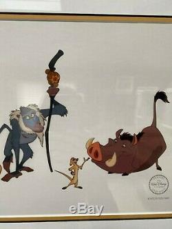 Disney Lion King Original Cast of Characters Ltd Edition Cel Framed COA 1994