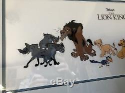 Disney Lion King Original Cast of Characters Ltd Edition Cel Framed Glazed COA
