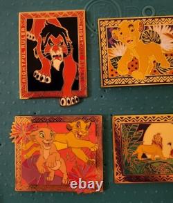 Disney Lion King Picture Frame Boxlunch Monogram Blind Box 6 Pin Complete Set