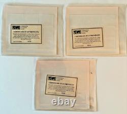 Disney Lion King Postage Stamp Collection Uganda Lot of 3 WithCOA