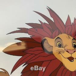 Disney Lion King Sericel LE 5000 Simba Mane Event Framed