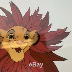 Disney Lion King Sericel LE 5000 Simba Mane Event Framed