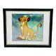 Disney Lion King Simba Animation Cel With Background 1995 8 X 7.75 Framed