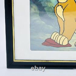 Disney Lion King Simba Animation Cel With Background 1995 8 x 7.75 Framed