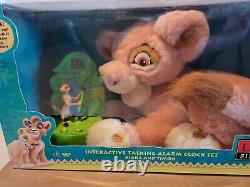 Disney Lion King Simba's Pride Interactive talking alarm clock set EUC