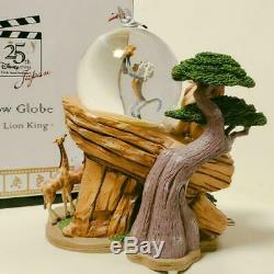 Disney Lion King Snow Dome Snow Globe Music Box 25th Anniversary Super Rare