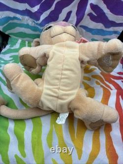 Disney Lion King Sweetheart Simba & Nala Kissing Plush Set With Necklaces 2002