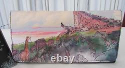 Disney Loungefly Lion King Satchel Bag & Wallet Watercolor Pride Rock Purse NWT