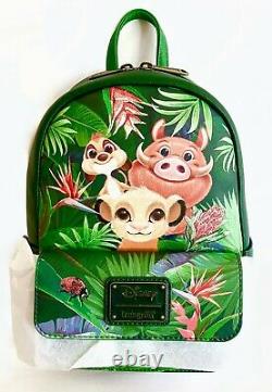 Disney Loungefly The Lion King Chibi Mini Backpack Tropical Trio Bag BoxLunch