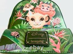 Disney Loungefly The Lion King Chibi Mini Backpack Tropical Trio Bag BoxLunch