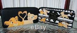 Disney Loungefly The Lion King Mini Backpack & Wallet Set Simba & Nala NWT
