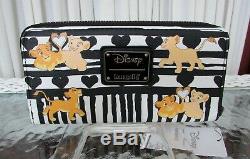 Disney Loungefly The Lion King Mini Backpack & Wallet Set Simba & Nala NWT