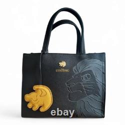 Disney Loungefly The Lion King Simba Debossed Black? Satchel and Wallet