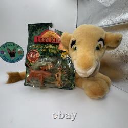 Disney Mattel The Lion King Pumba Timon Figures & RARE Nala Plush 1994 Vintage