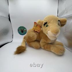 Disney Mattel The Lion King Pumba Timon Figures & RARE Nala Plush 1994 Vintage