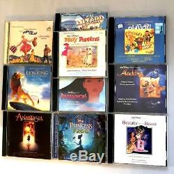 Disney Movie Soundtracks CD Fantasia Lion King Beauty & Beast Anastasia CD Lot