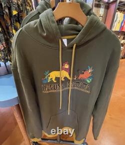 Disney Parks 2025 Lion King Hoodie Green Color Size L NEW