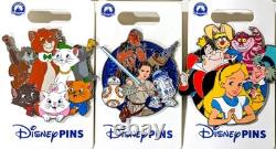 Disney Parks Character Cluster Alice Aladdin Lion King Pin Lot Of 10, 2025, New