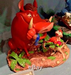 Disney Parks Exclusive The Lion King's Timone And Pumbaa Medium Figure New