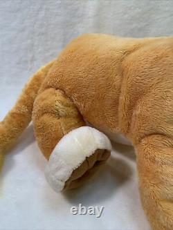 Disney Parks Large Simba Lion King Plush Stuffed Animal Authentic 14 Soft Toy