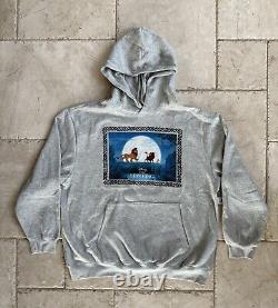 Disney Parks THE LION KING Embroidered Graphic Pullover Hoodie XL