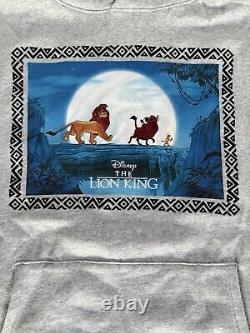 Disney Parks THE LION KING Embroidered Graphic Pullover Hoodie XL