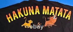 Disney Parks The Lion King Hakuna Matata Spirit Jersey Shirt Black Adult Med NWT